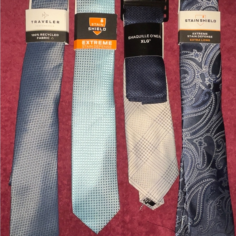 Ravel Elegant Blue and Silver Tie Collection